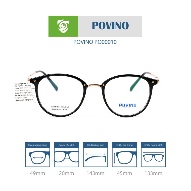 Gọng kính POVINO PO00010 - Ảnh 1