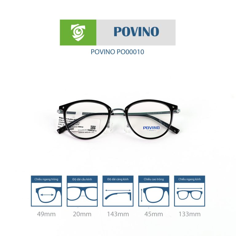 Gọng kính POVINO PO00010 - Ảnh 11