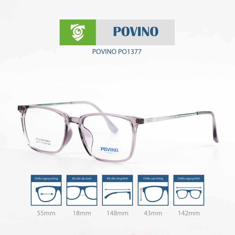 Gọng kính POVINO PO1377 - Ảnh 11