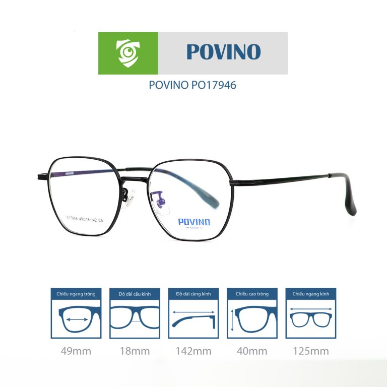 Gọng kính POVINO PO17946 - Ảnh 7