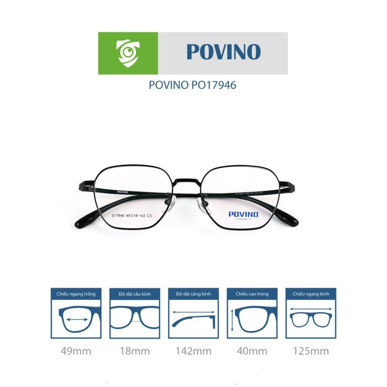 Gọng kính POVINO PO17946 - Ảnh 10