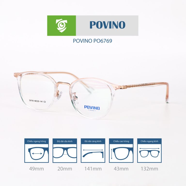 Gọng kính POVINO PO6769
