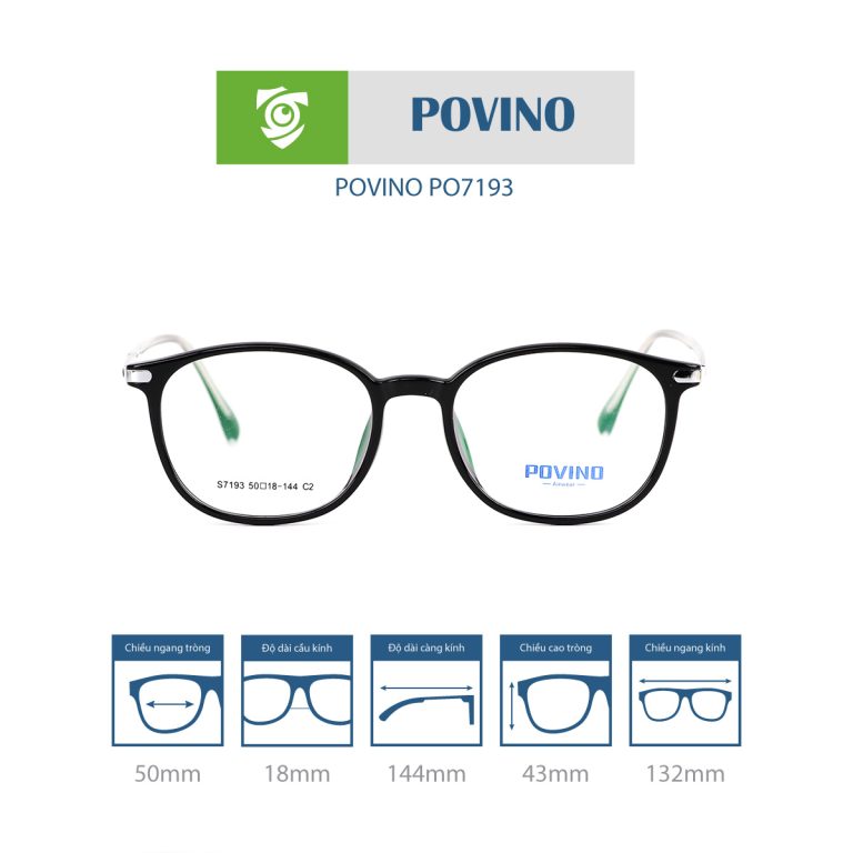 Gọng kính POVINO PO7193 - Ảnh 1