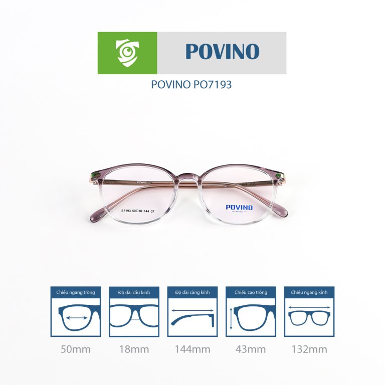 Gọng kính POVINO PO7193 - Ảnh 12