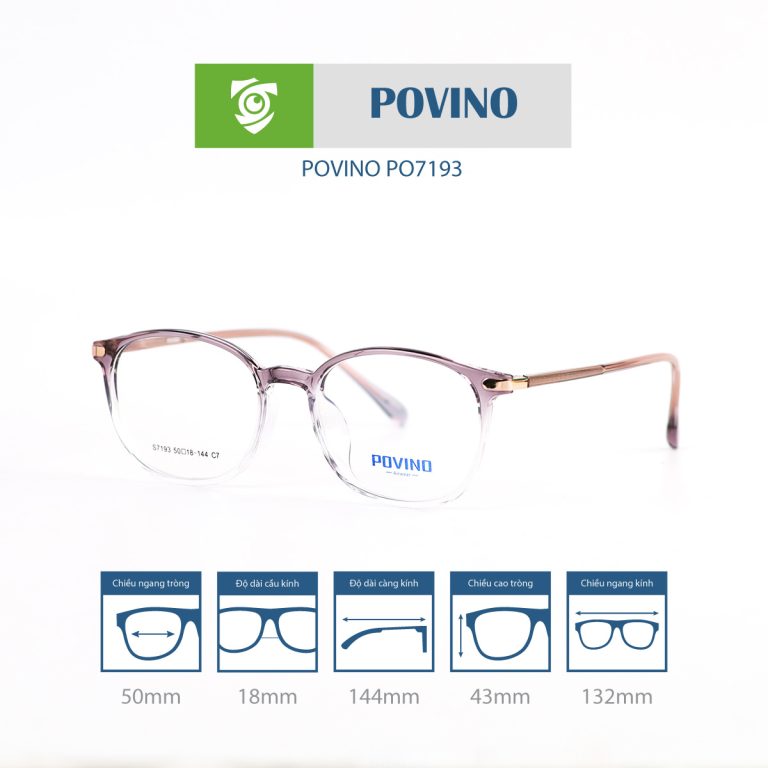 Gọng kính POVINO PO7193 - Ảnh 19