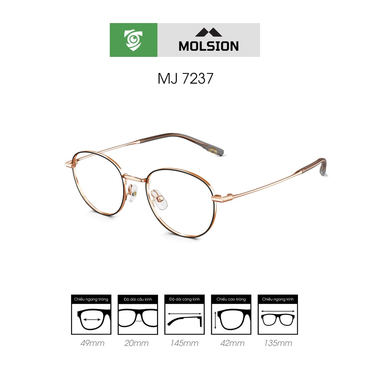 Gọng kính MOLSION MJ7237 - Ảnh 7