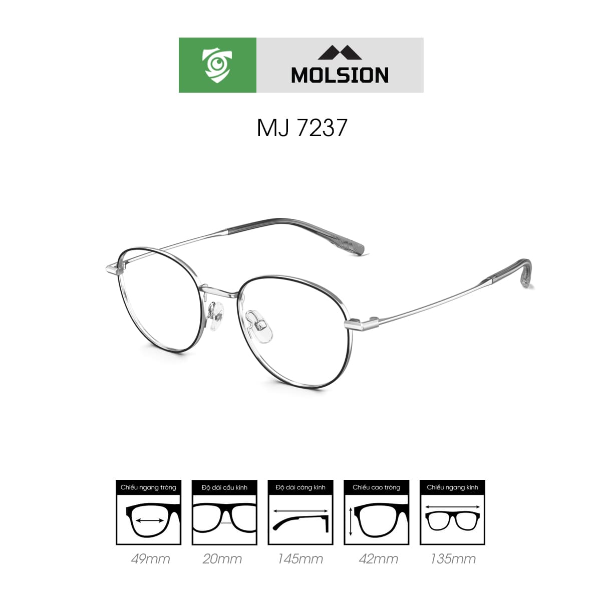Gọng kính MOLSION MJ7237 - Ảnh 5