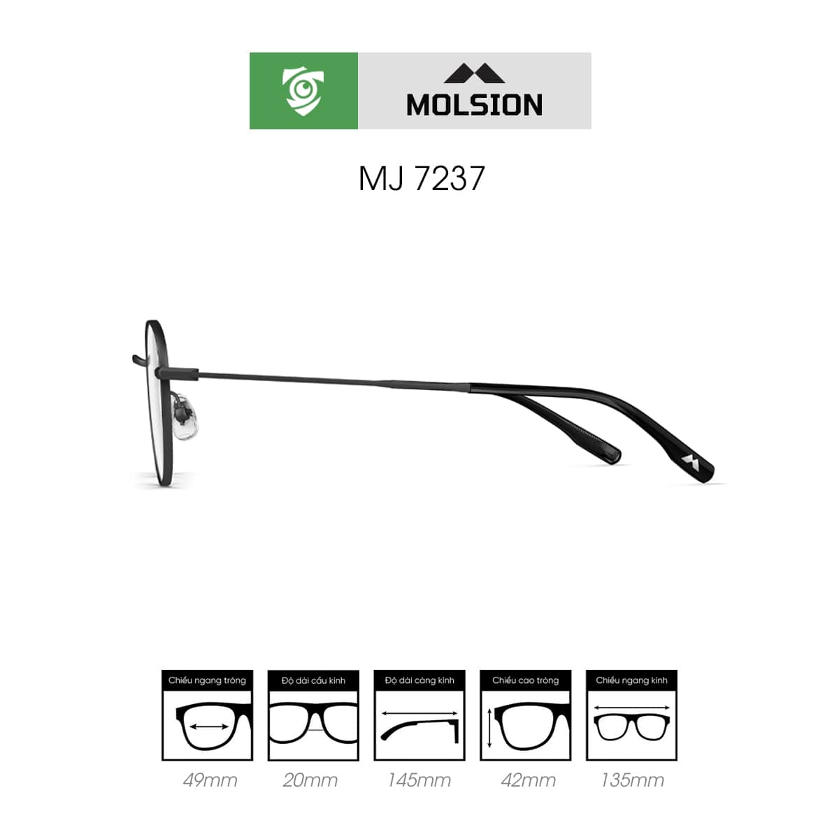 Gọng kính MOLSION MJ7237 - Ảnh 2