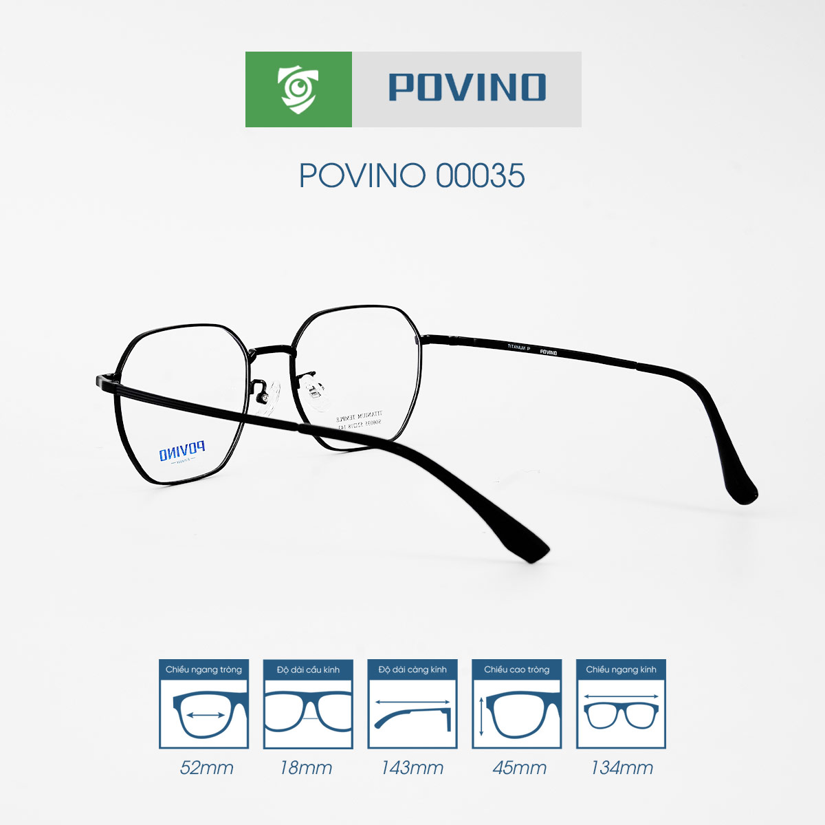 Gọng kính POVINO PO00035 - Ảnh 7