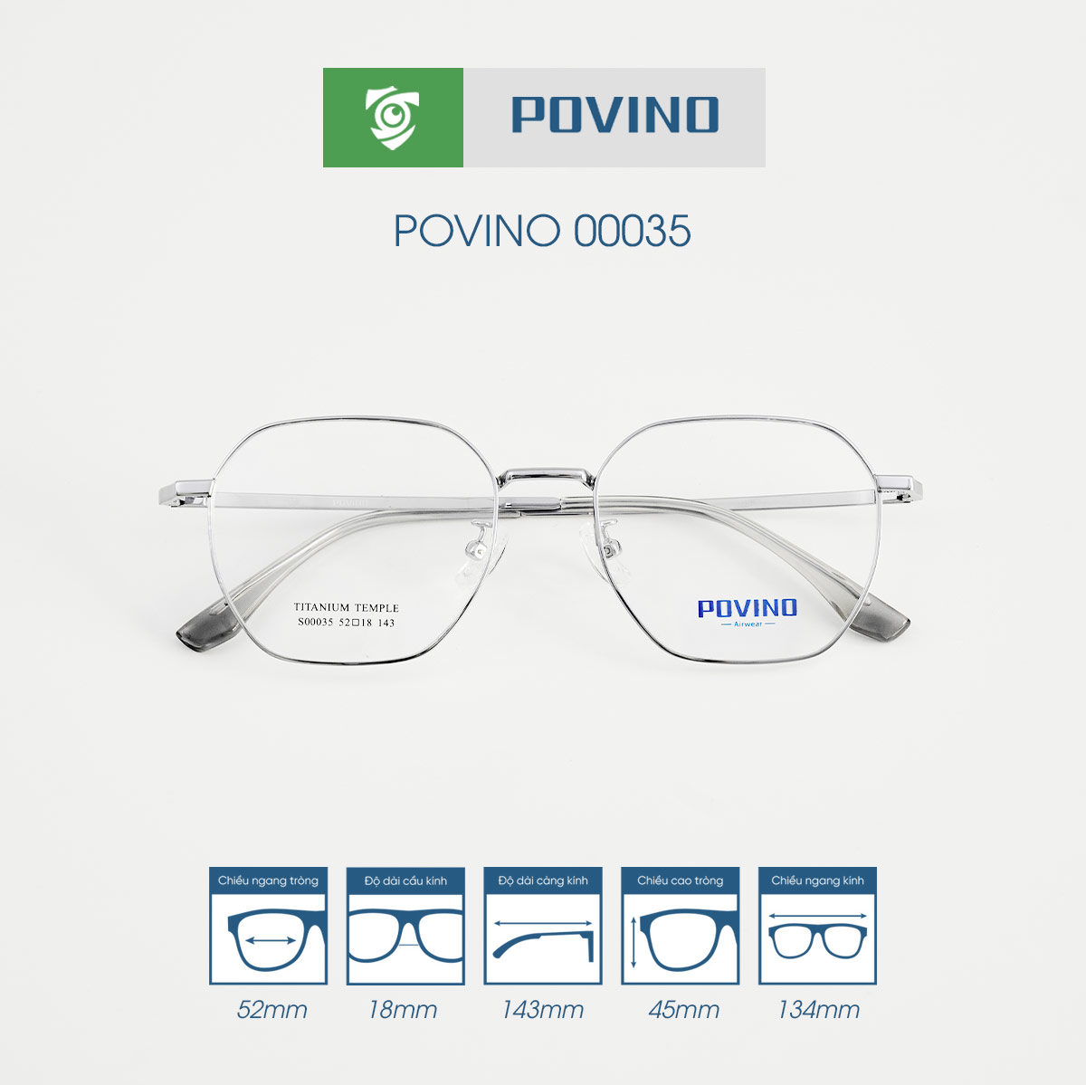 Gọng kính POVINO PO00035 - Ảnh 10