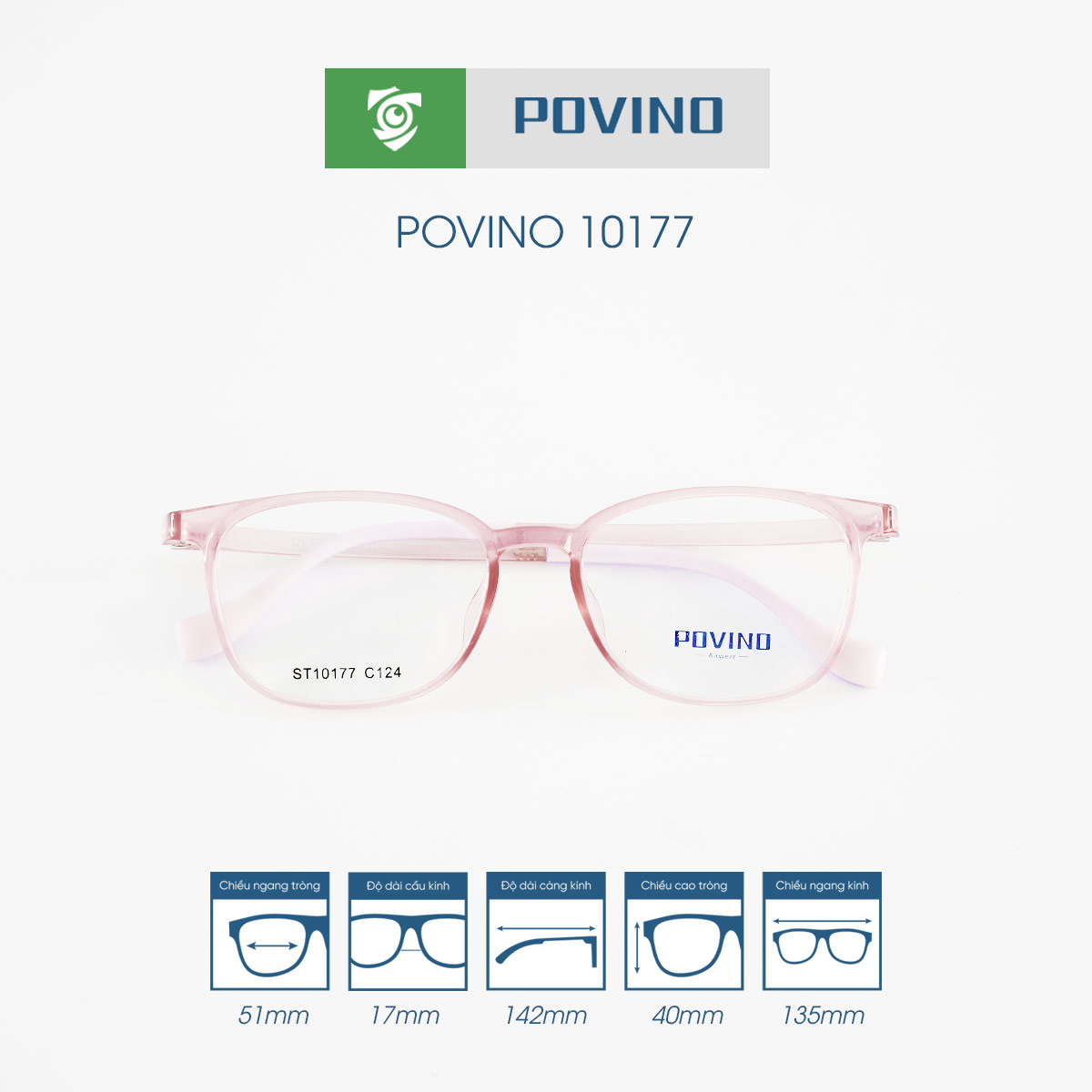 Gọng kính POVINO PO10177 - Ảnh 6