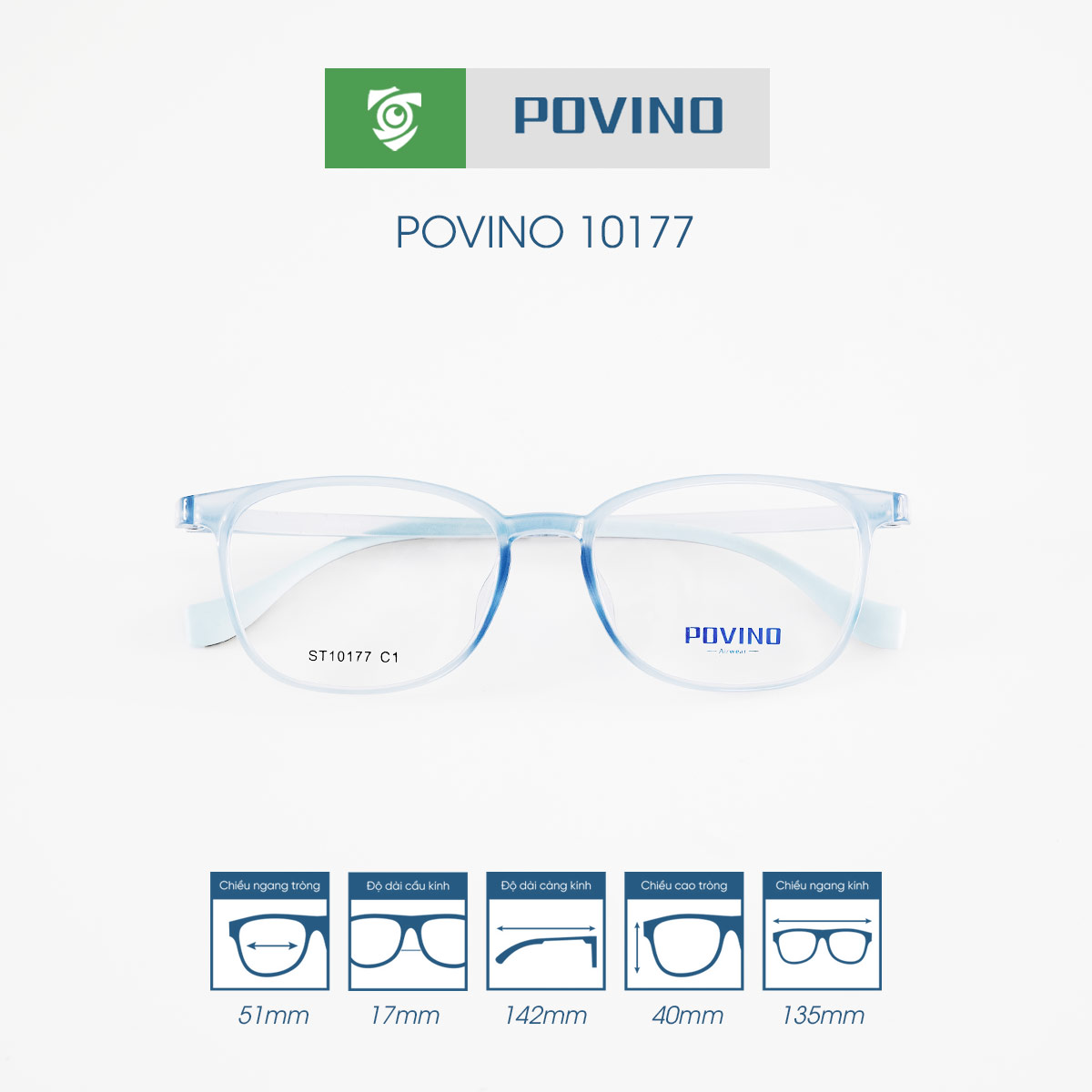 Gọng kính POVINO PO10177 - Ảnh 7