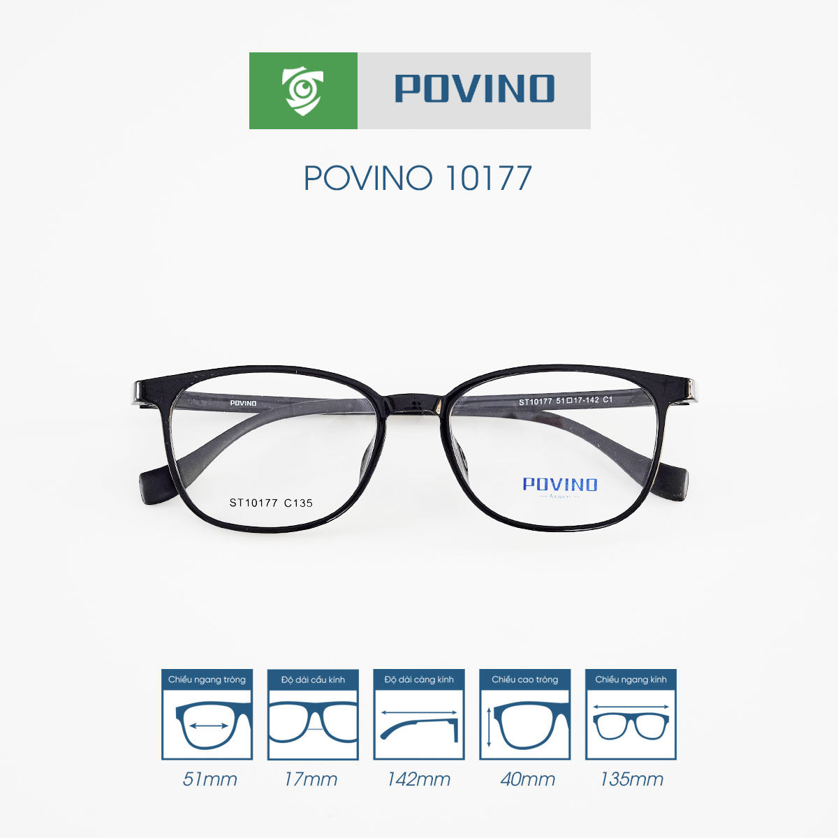 Gọng kính POVINO PO10177 - Ảnh 4