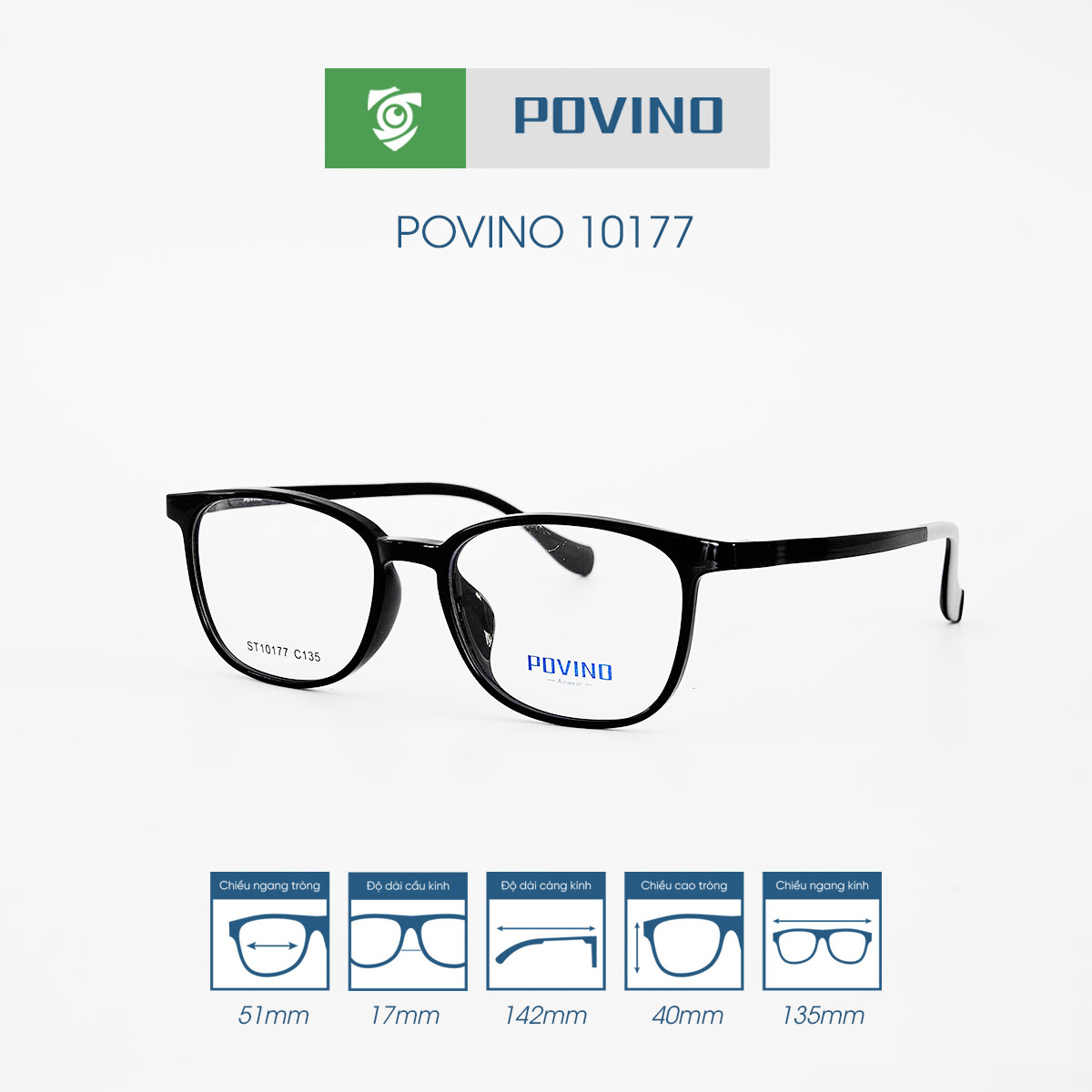 Gọng kính POVINO PO10177 - Ảnh 2