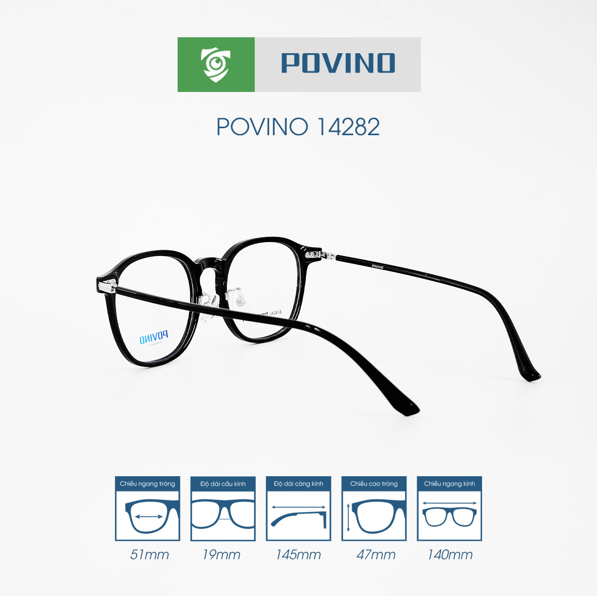 Gọng kính POVINO PO14282 - Ảnh 7