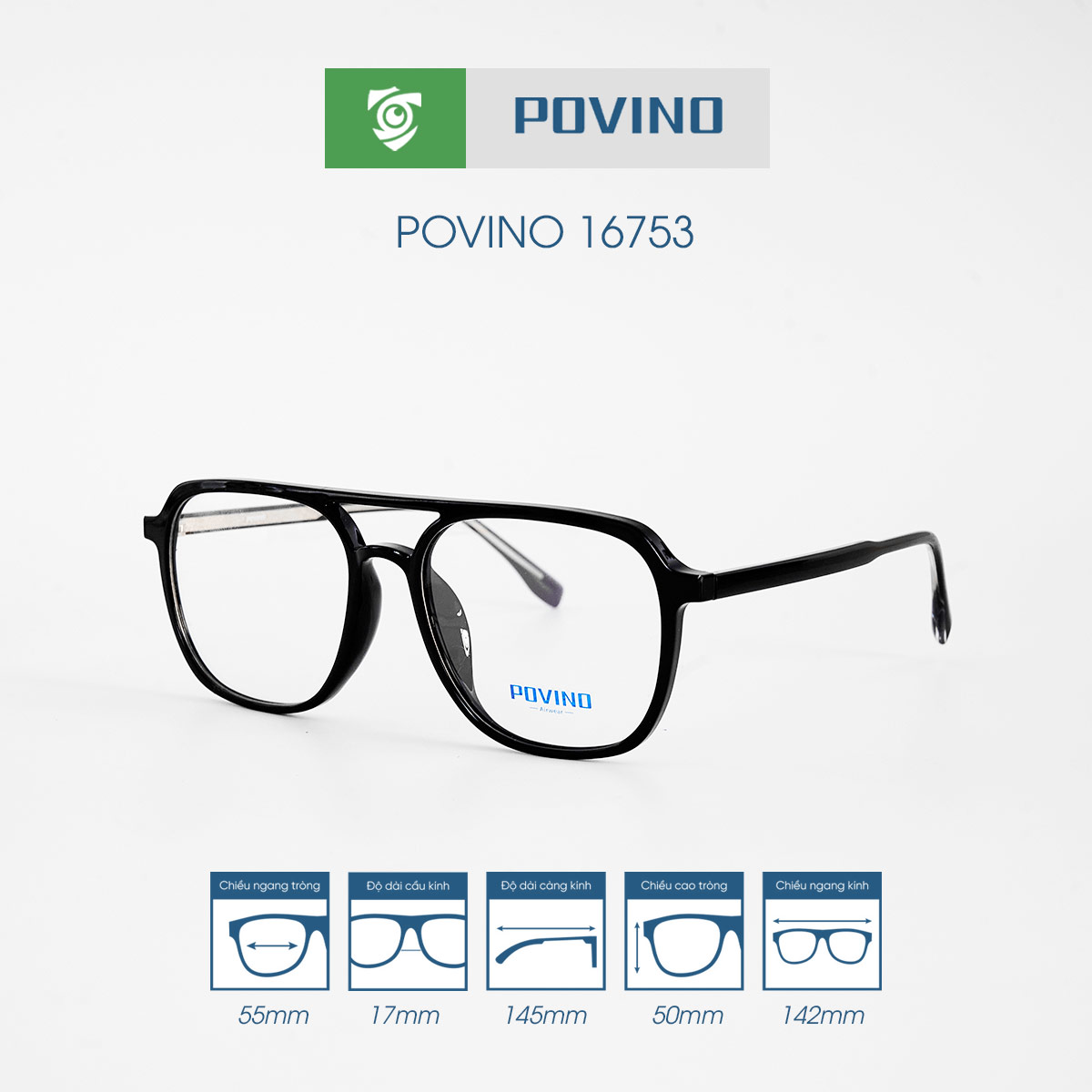Gọng kính POVINO PO16753 - Ảnh 6