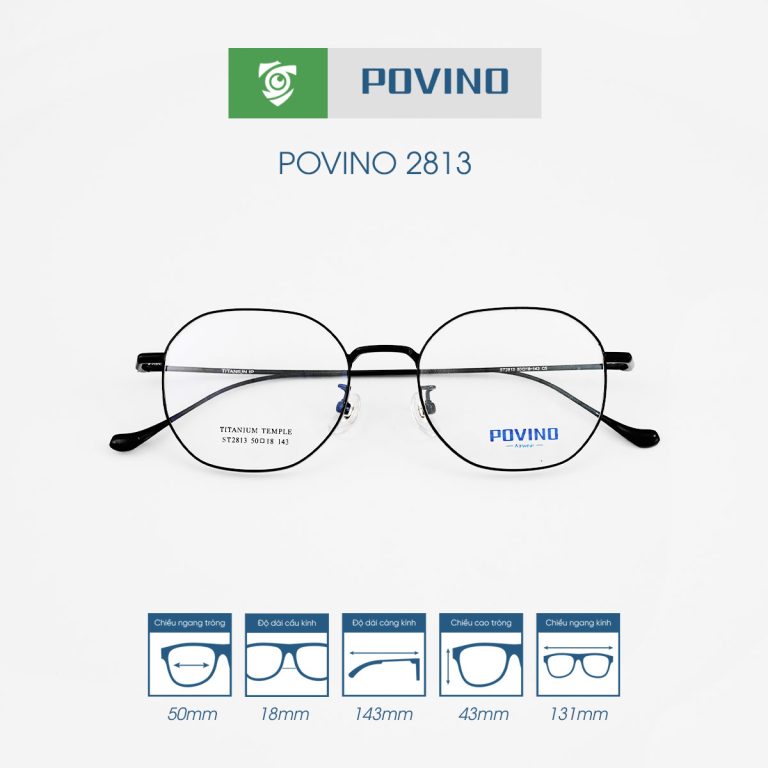 Gọng kính POVINO PO2813 - Ảnh 8