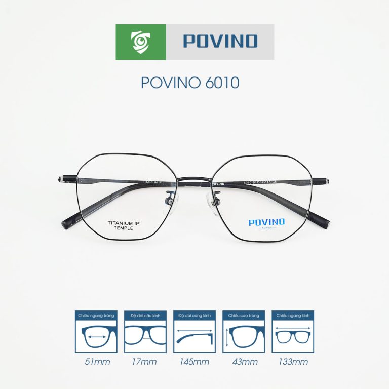 Gọng kính POVINO PO6010 - Ảnh 6
