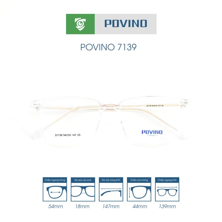 Gọng kính POVINO PO7139 - Ảnh 11