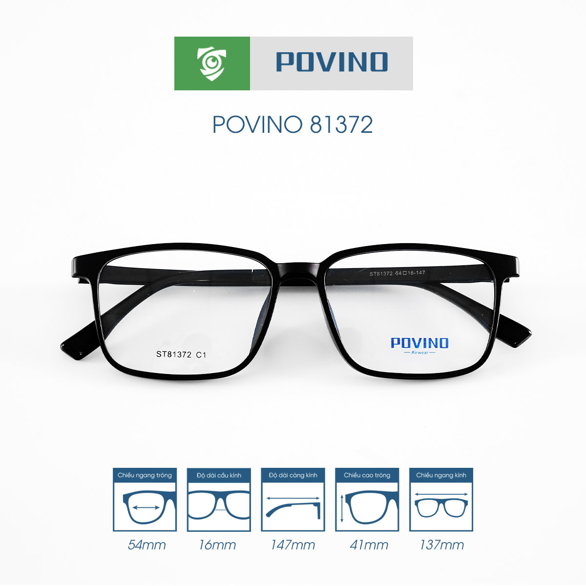 Gọng kính POVINO PO81372 - Ảnh 8