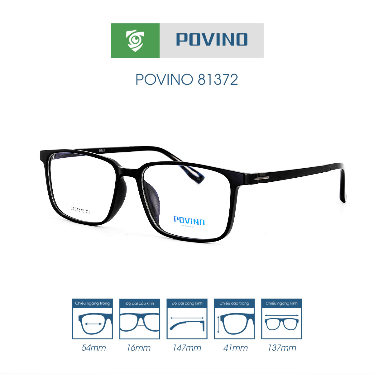 Gọng kính POVINO PO81372 - Ảnh 7