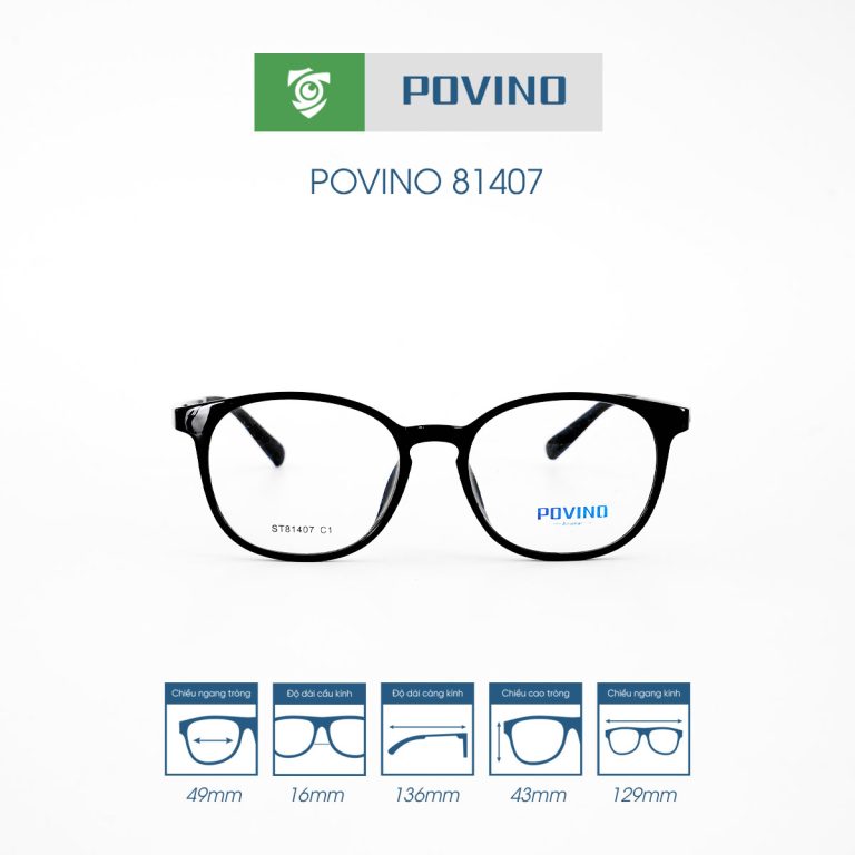 Gọng kính POVINO PO81407 - Ảnh 1