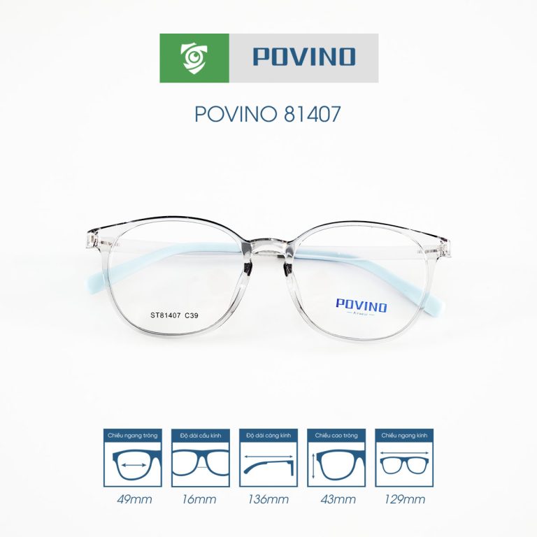 Gọng kính POVINO PO81407 - Ảnh 6