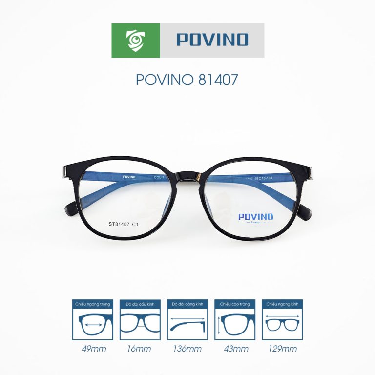 Gọng kính POVINO PO81407 - Ảnh 4