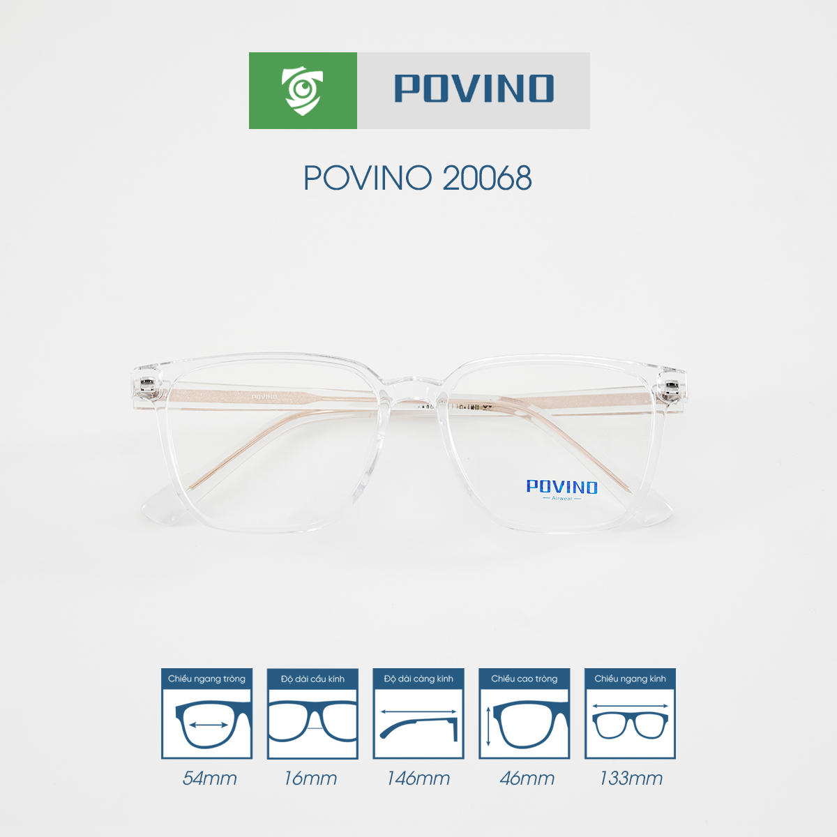 Gọng kính POVINO PO20068