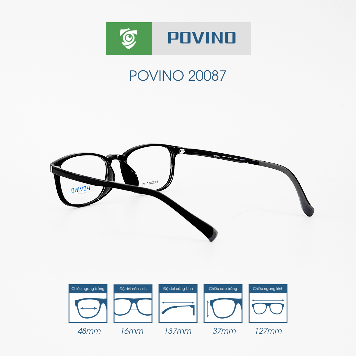 Gọng kính POVINO PO20087 - Ảnh 3