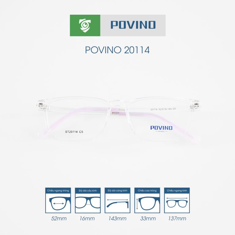 Gọng kính POVINO PO20114 - Ảnh 12