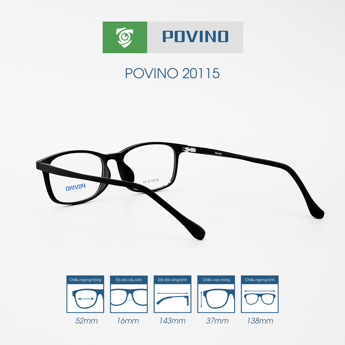 Gọng kính POVINO PO20115 - Ảnh 7