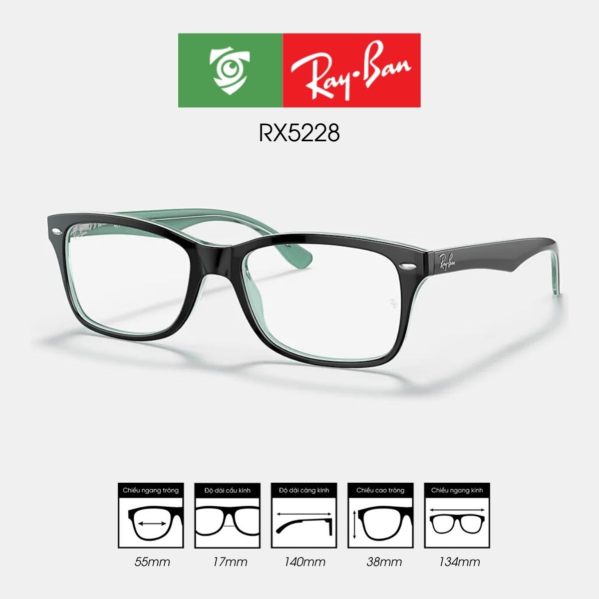 Gọng kính RAYBAN RX5228 - Ảnh 7