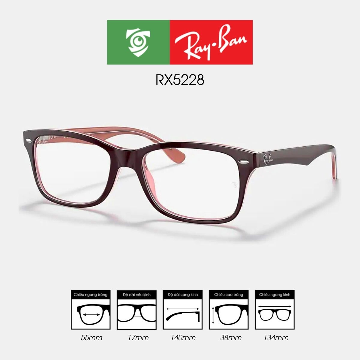 Gọng kính RAYBAN RX5228 - Ảnh 9