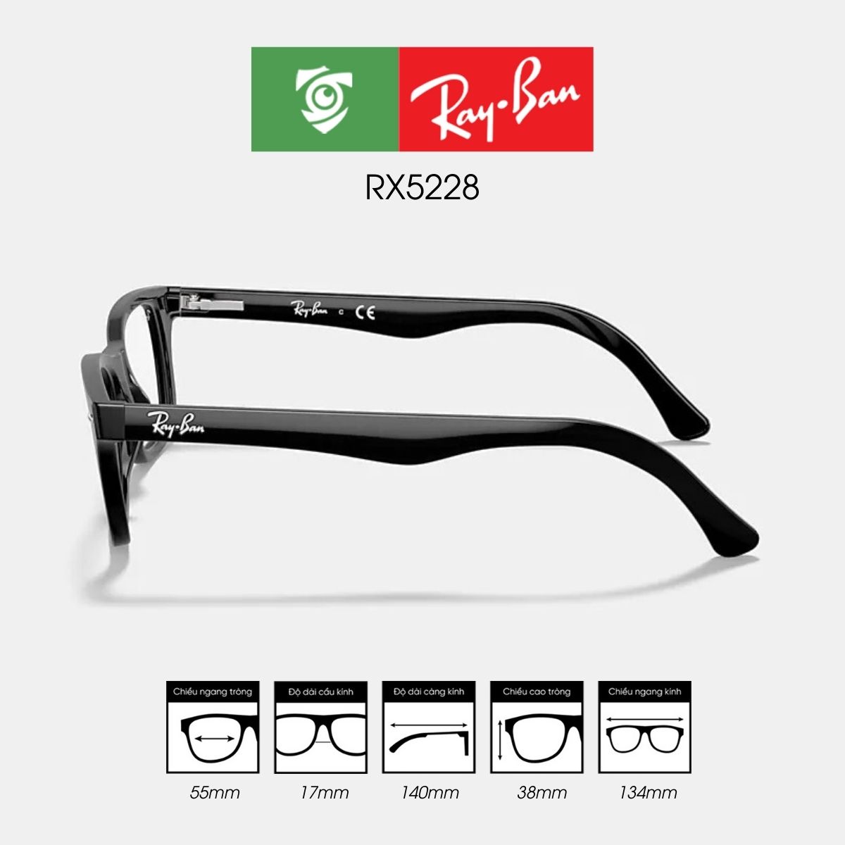 Gọng kính RAYBAN RX5228 - Ảnh 3