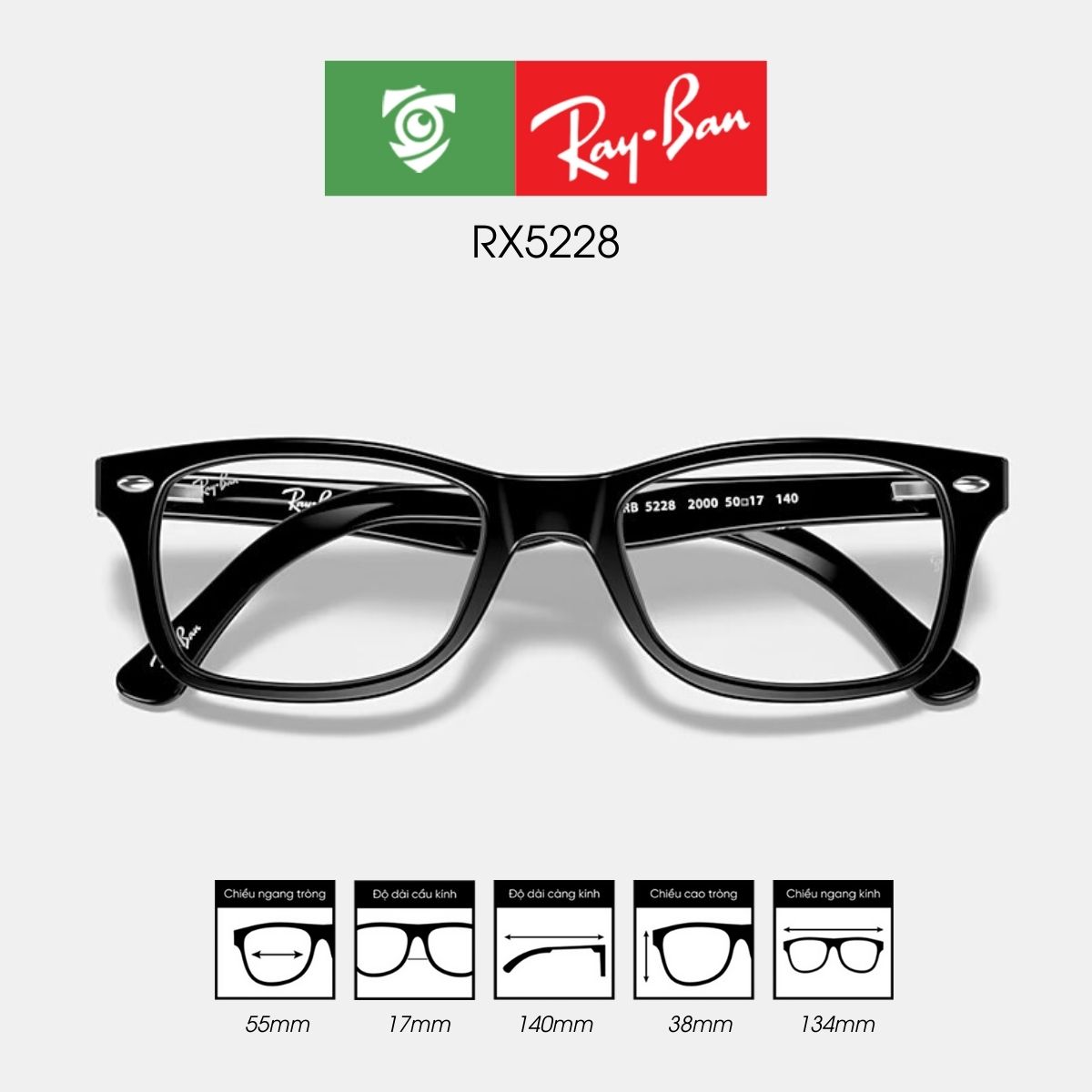 Gọng kính RAYBAN RX5228 - Ảnh 6