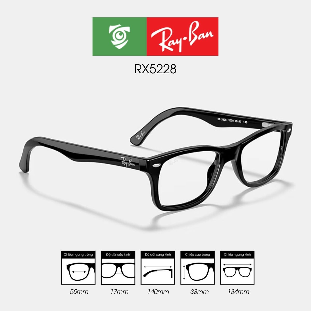 Gọng kính RAYBAN RX5228 - Ảnh 5