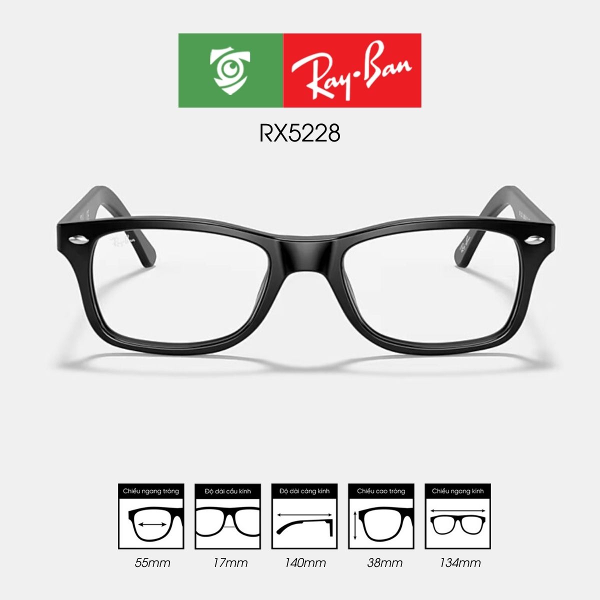 Gọng kính RAYBAN RX5228 - Ảnh 1