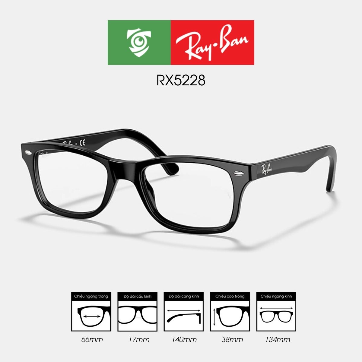 Gọng kính RAYBAN RX5228 - Ảnh 2
