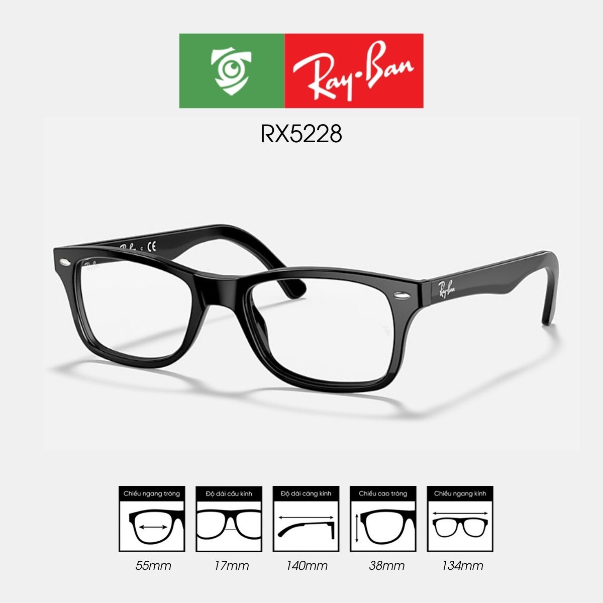 Gọng kính RAYBAN RX5228 - Ảnh 12