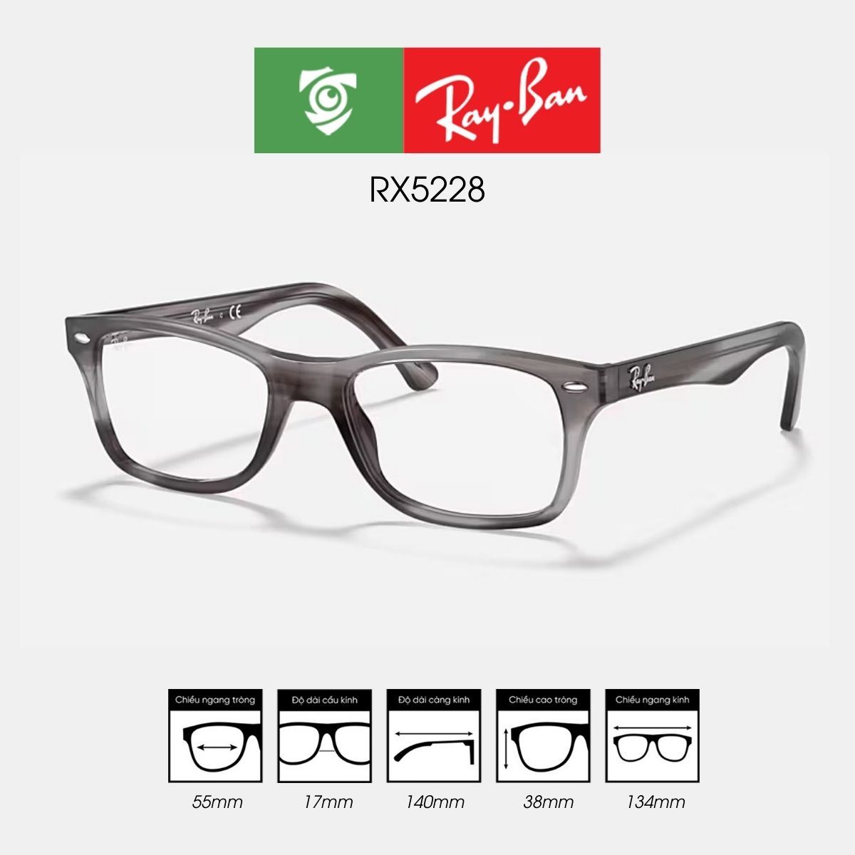 Gọng kính RAYBAN RX5228 - Ảnh 13