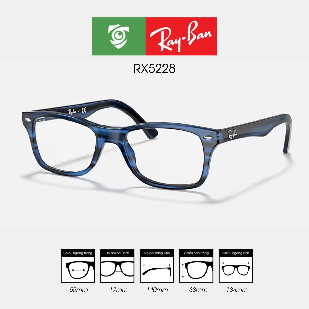 Gọng kính RAYBAN RX5228 - Ảnh 15