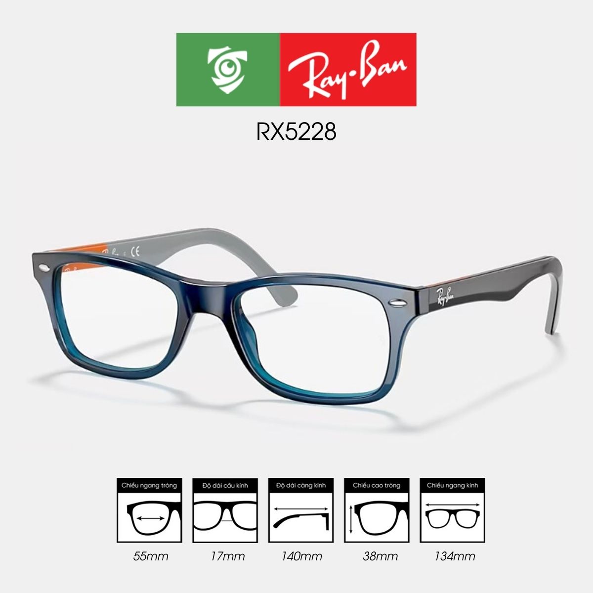 Gọng kính RAYBAN RX5228 - Ảnh 17