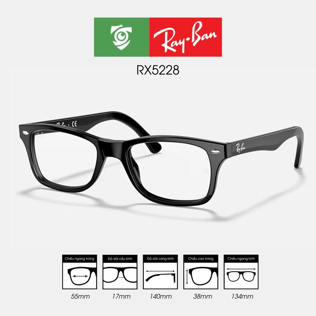 Gọng kính RAYBAN RX5228 - Ảnh 18