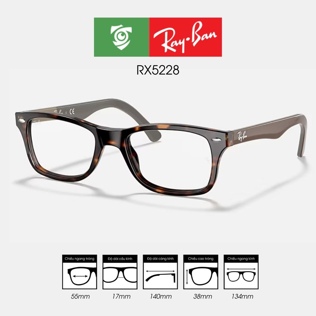 Gọng kính RAYBAN RX5228 - Ảnh 22