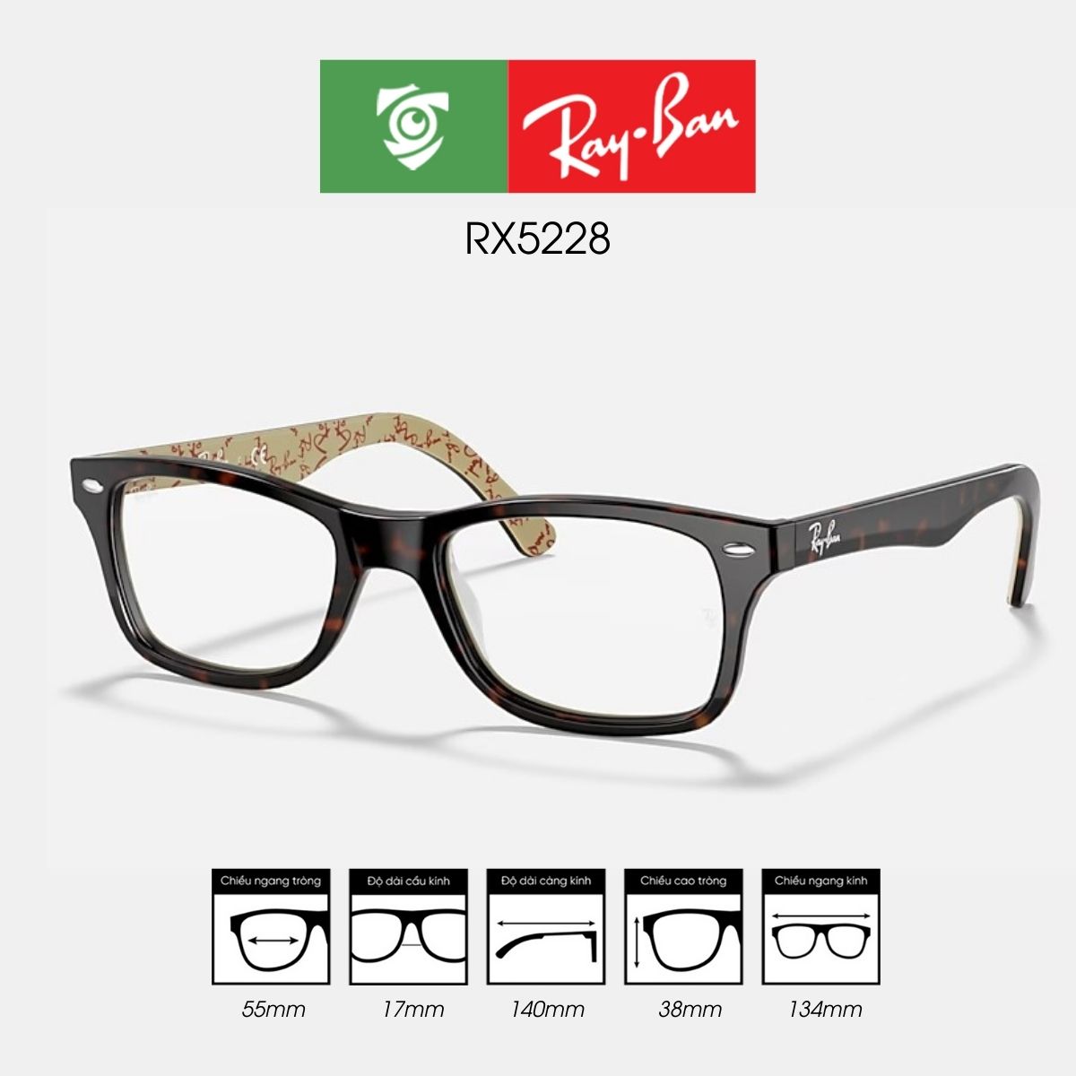 Gọng kính RAYBAN RX5228 - Ảnh 23
