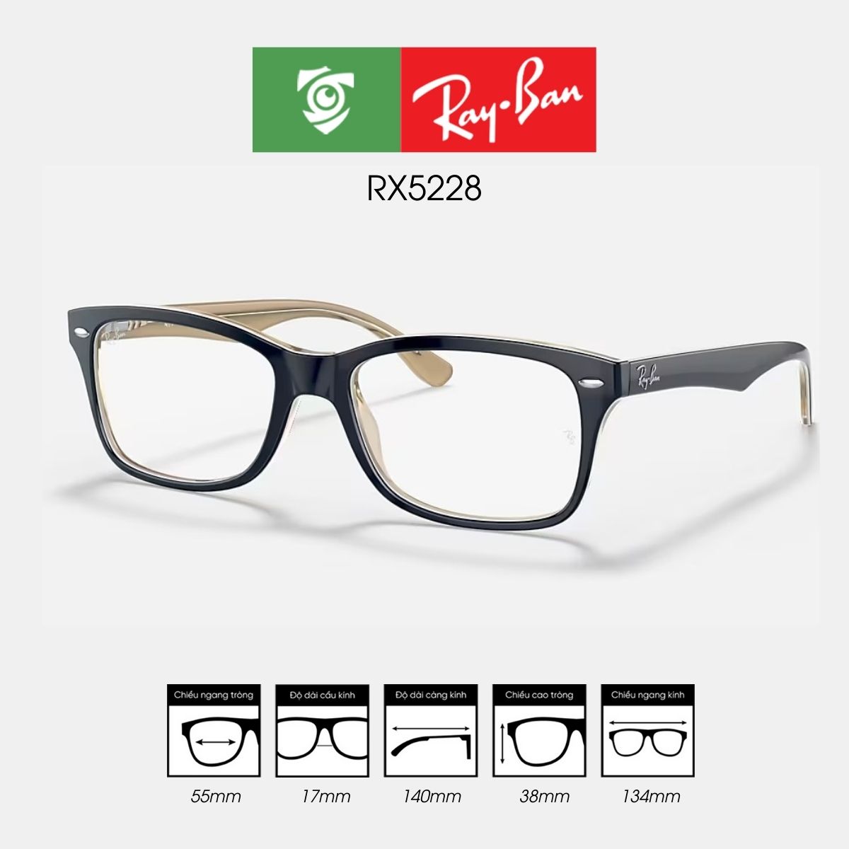 Gọng kính RAYBAN RX5228 - Ảnh 26