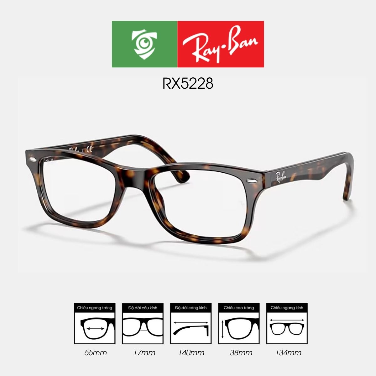 Gọng kính RAYBAN RX5228 - Ảnh 27