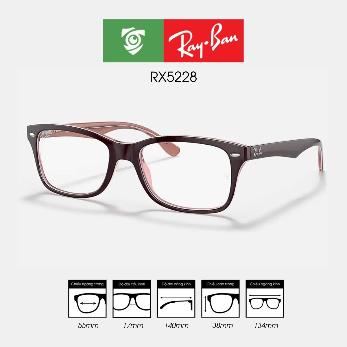 Gọng kính RAYBAN RX5228 - Ảnh 28