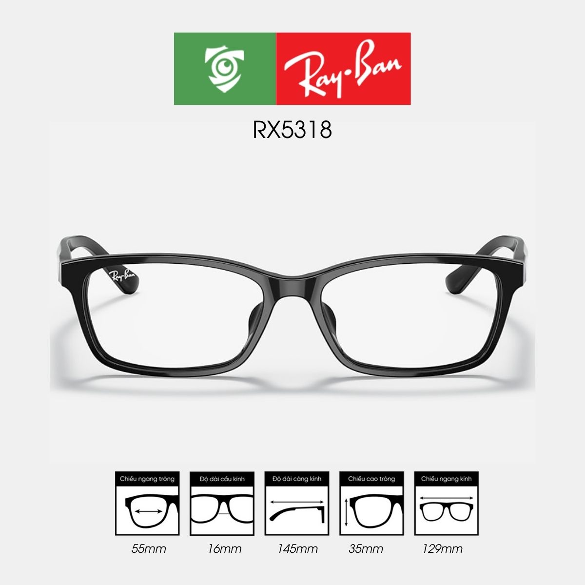 Gọng kính RAYBAN RX5318 - Ảnh 1
